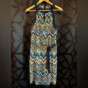 Apartment 9 multi-color wrap front dress